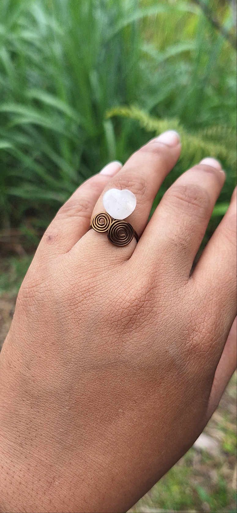 Anillo Cuarzo Rosa