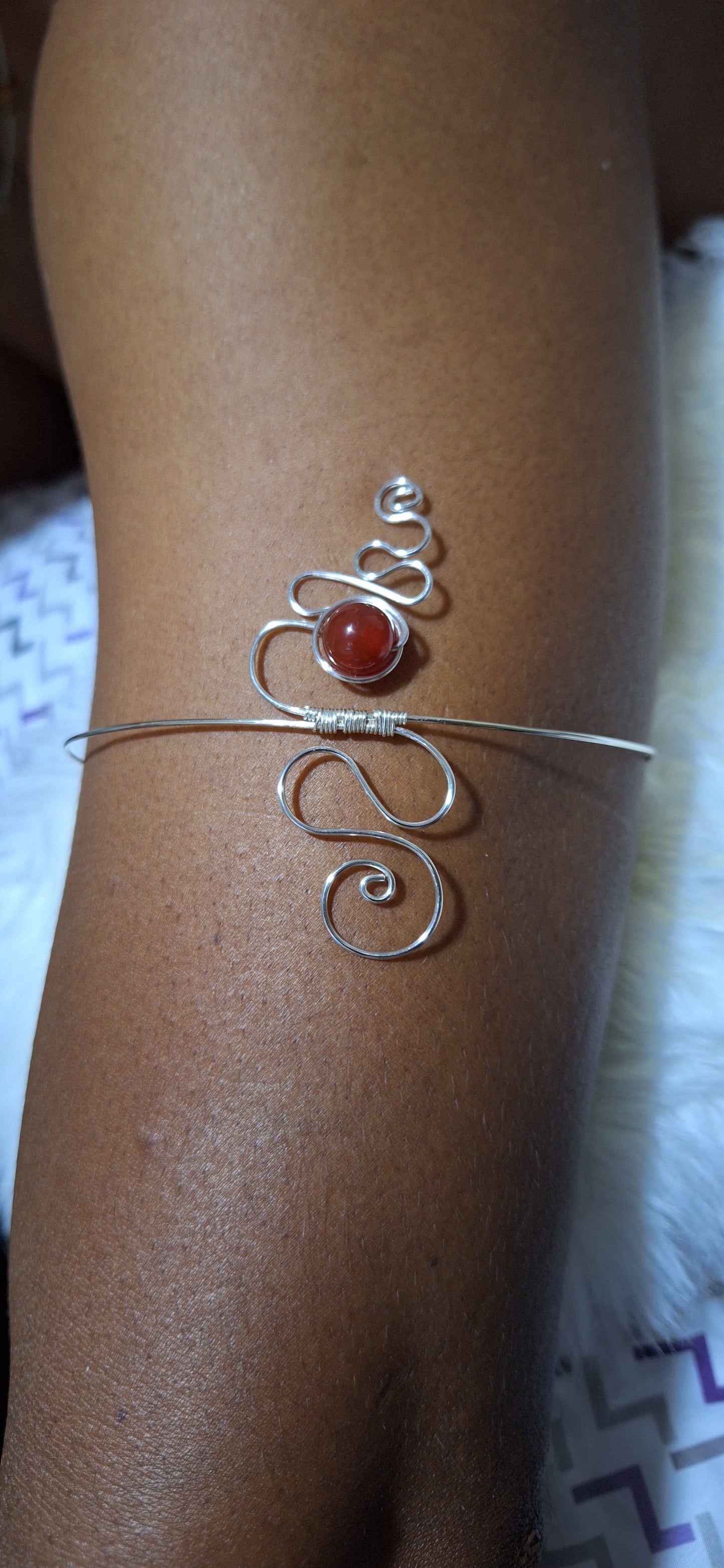 Pulsera Alambrada Carnelian