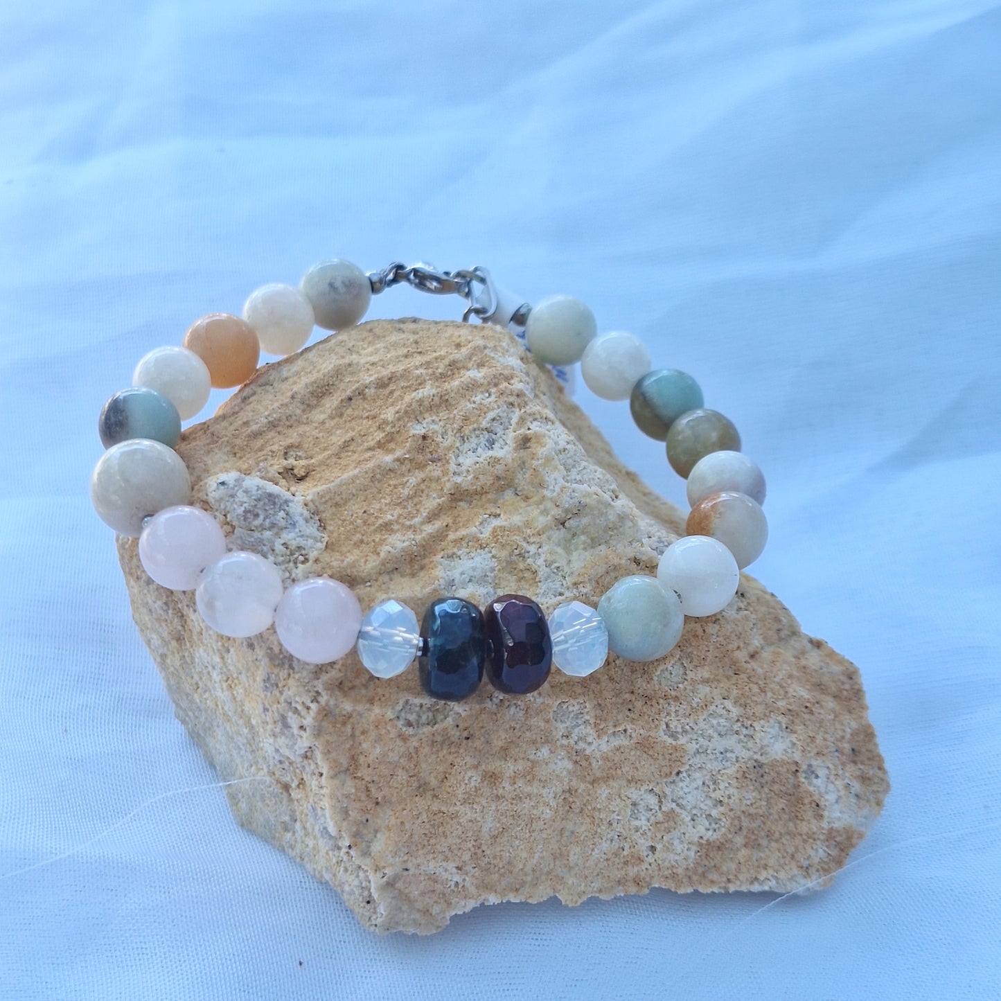 Amazonite /Cuarzo Rosa