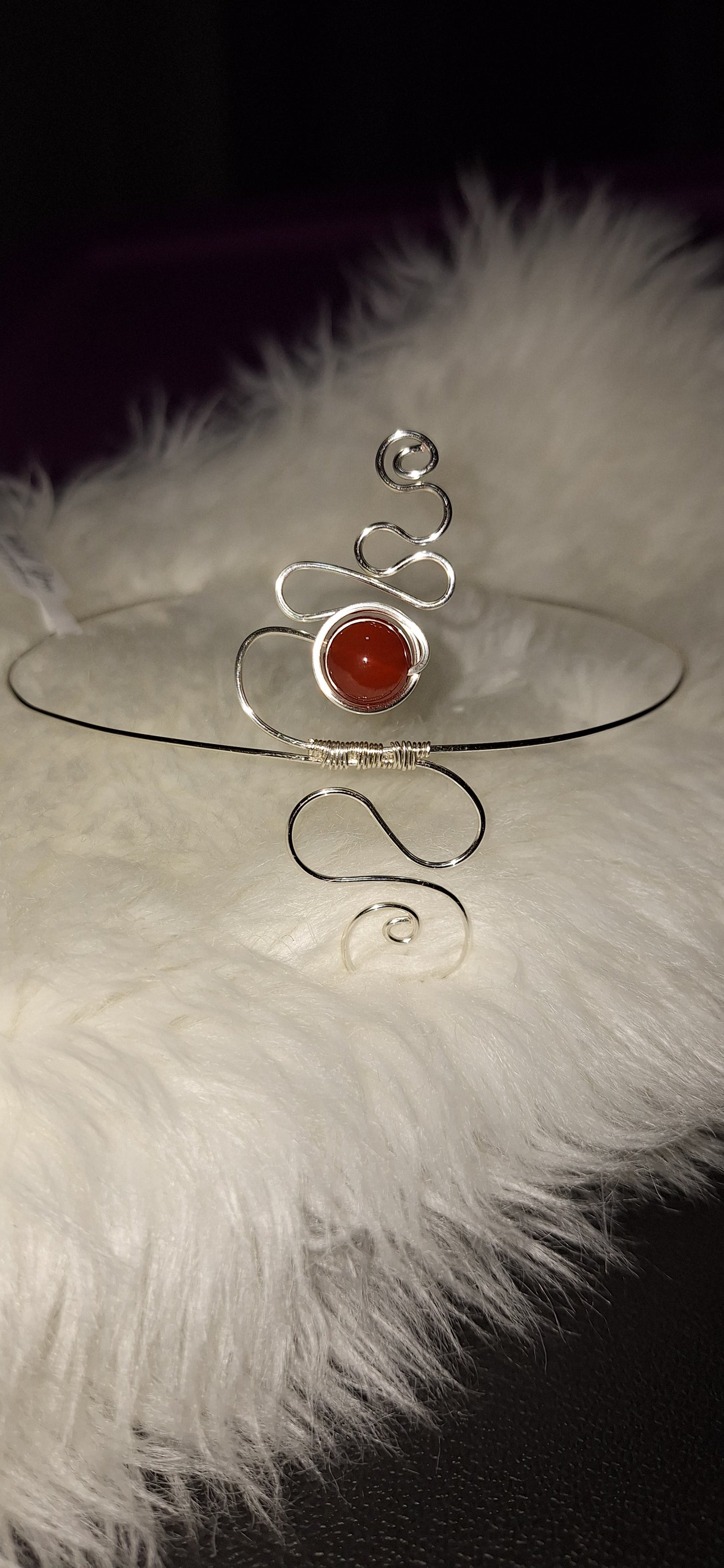 Pulsera Alambrada Carnelian
