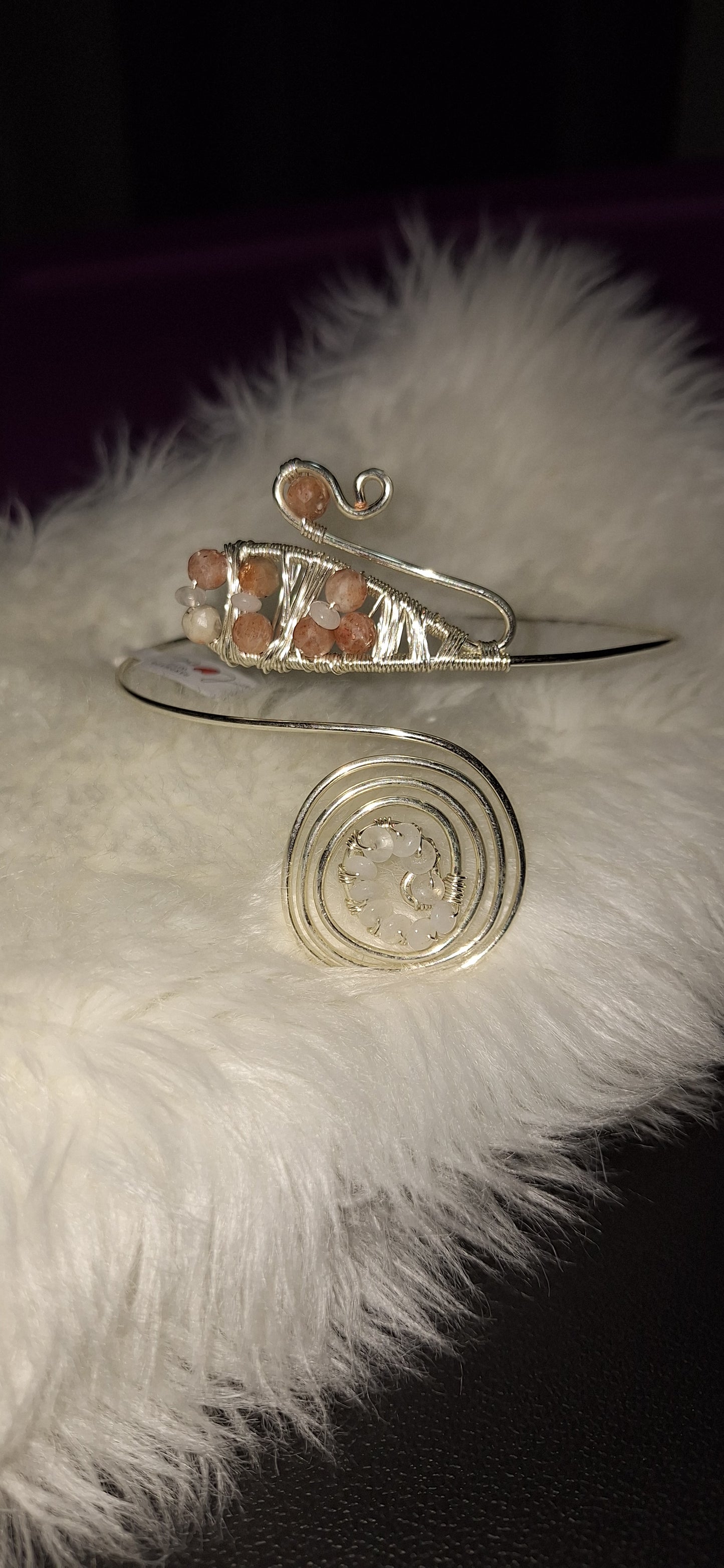 Pulsera Alambrada Piedra Sol