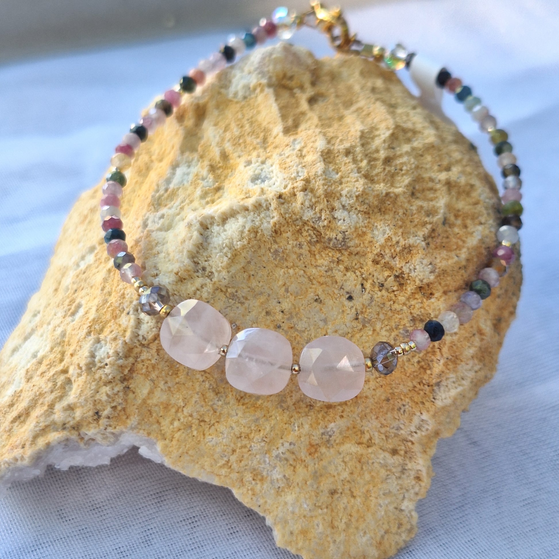 Tourmaline/Cuarzo Rosa