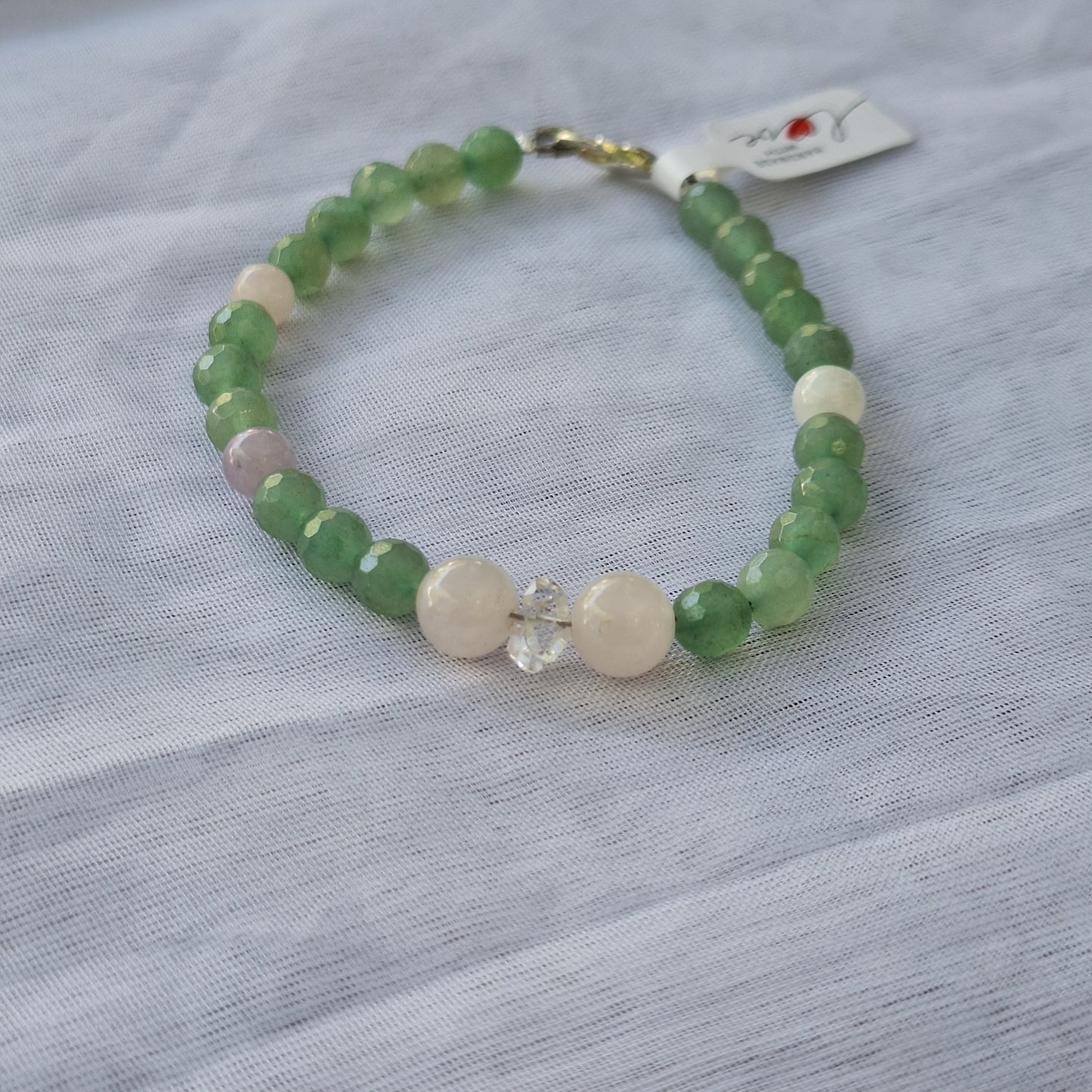 Aventurina/Cuarzo Rosa/Diamante Herkimer