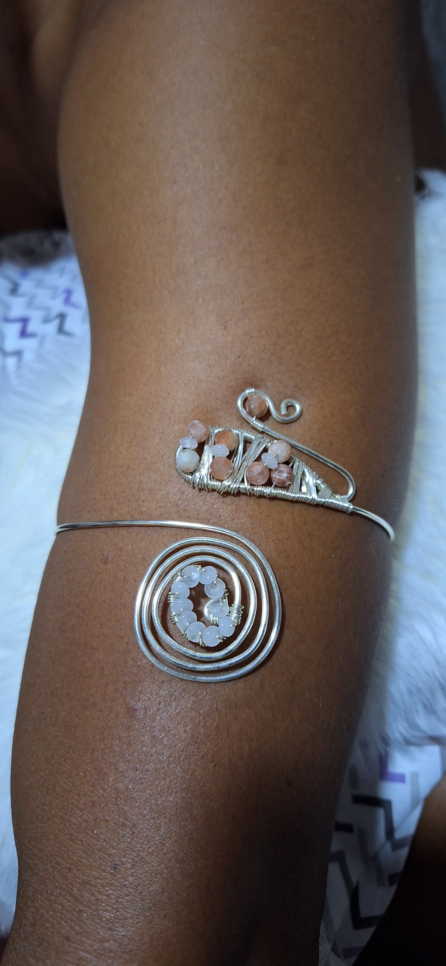 Pulsera Alambrada Piedra Sol