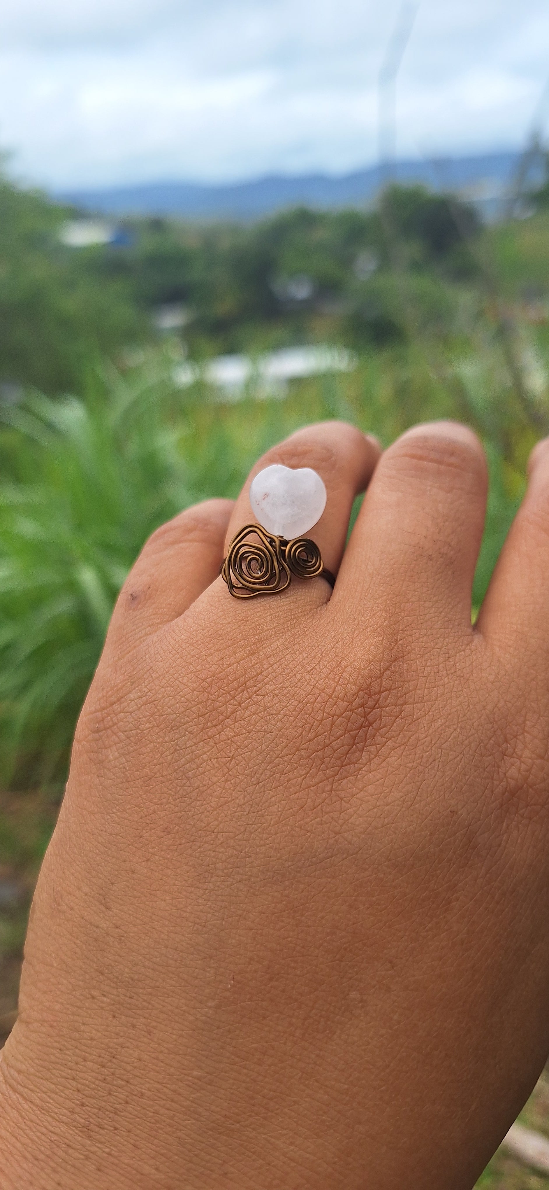Anillo Cuarzo Rosa
