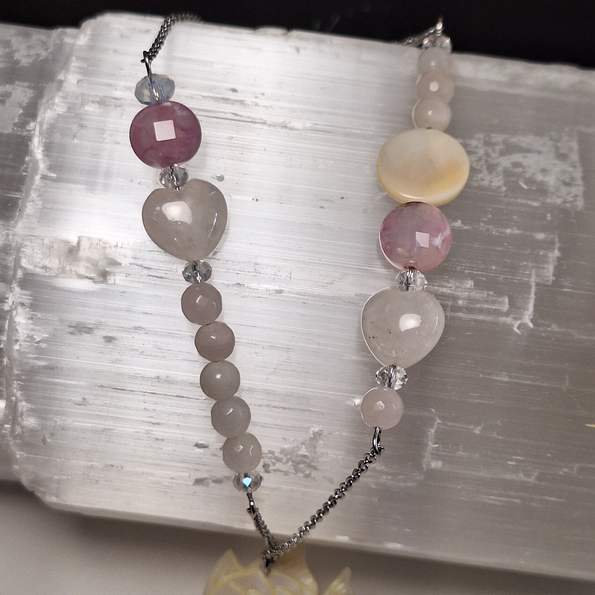 Agate/Cuarzo Rosa