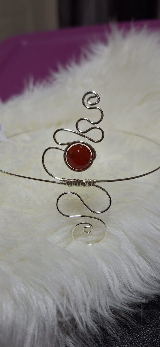 Pulsera Alambrada Carnelian