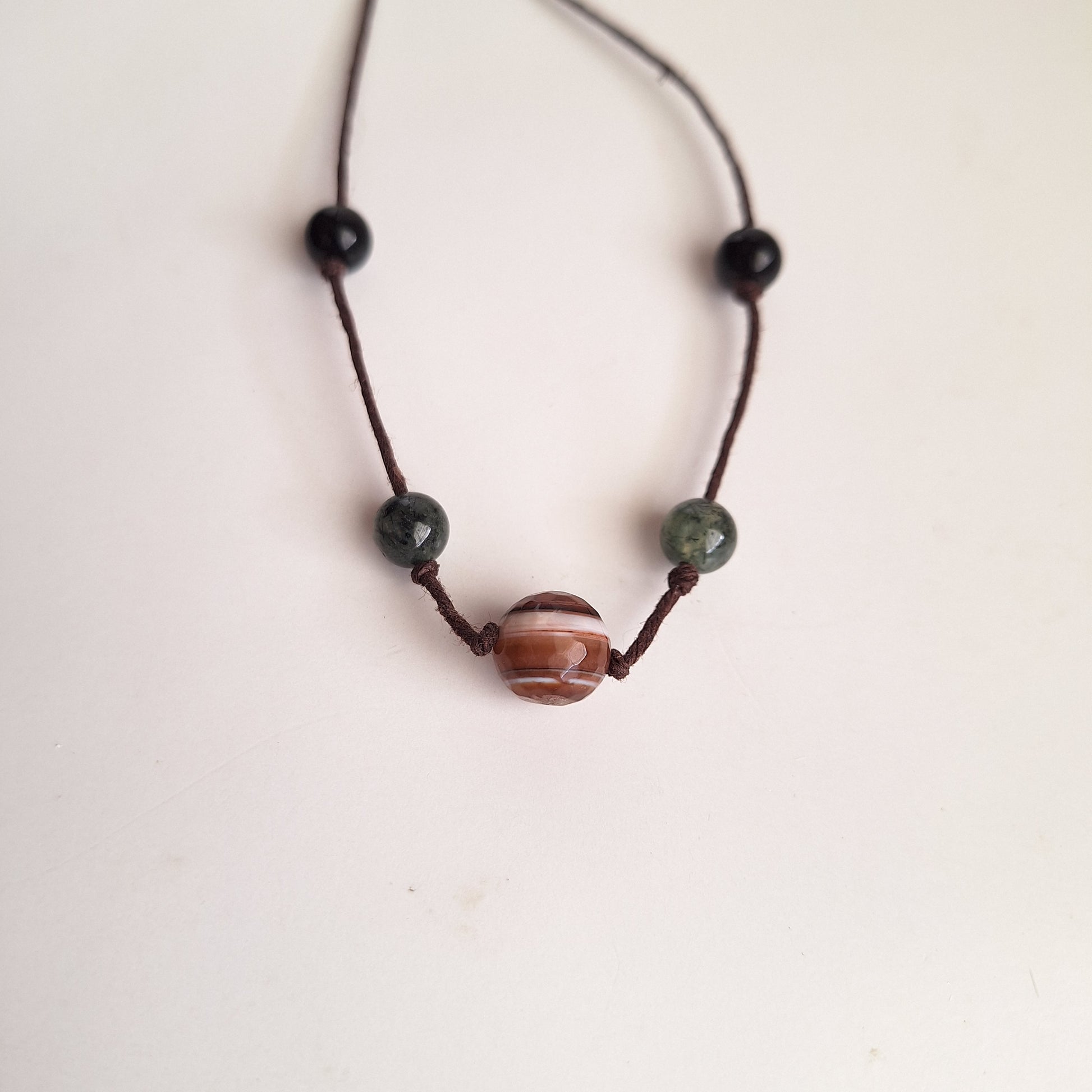 Ágata/Prehnita/Obsidiana