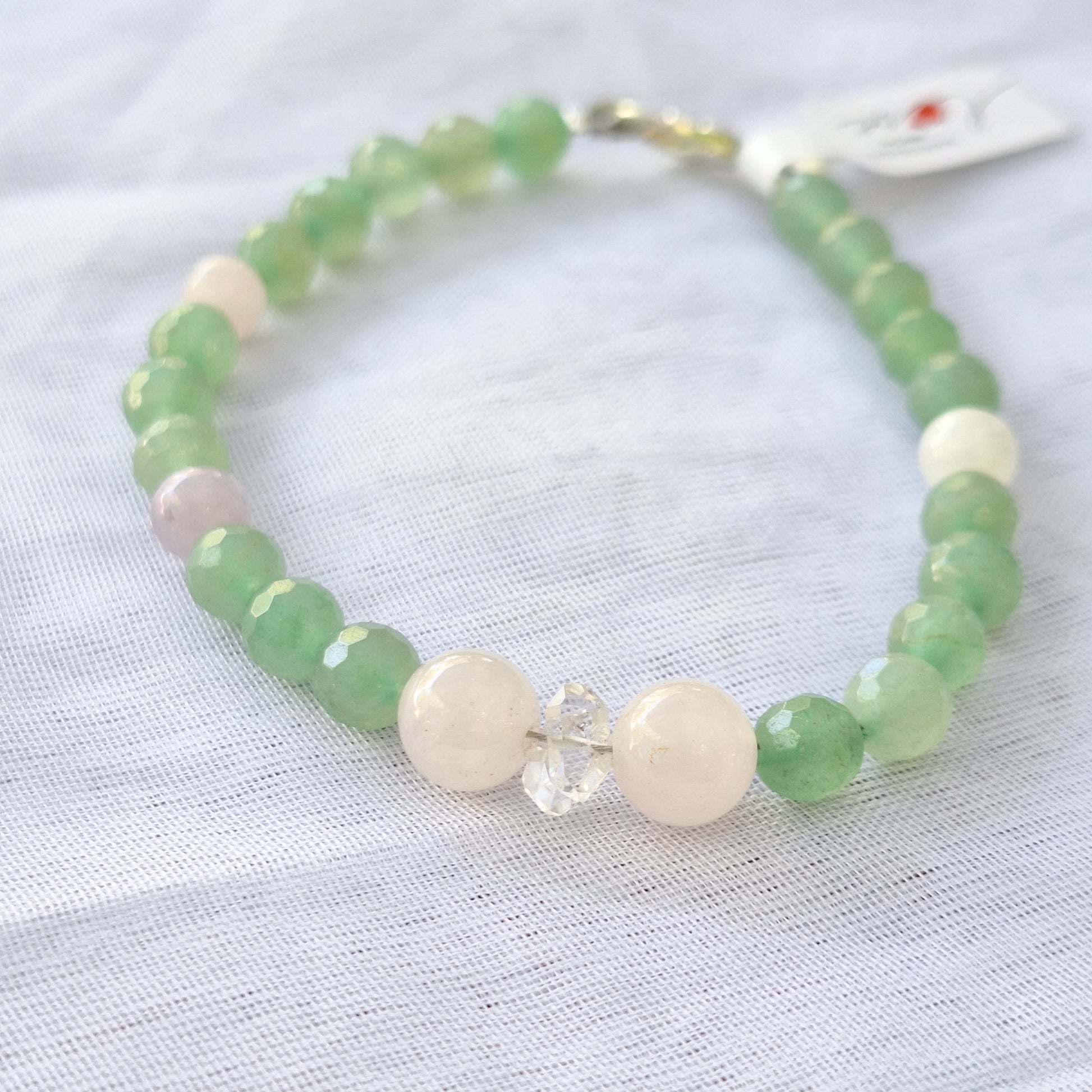 Aventurina/Cuarzo Rosa/Diamante Herkimer